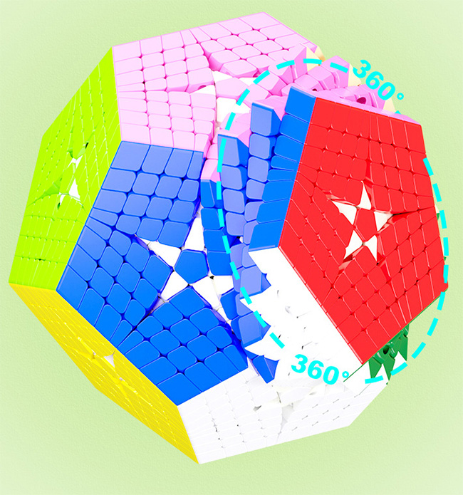 SengSo 8x8x8 Megaminx Magic Cube Stickerless